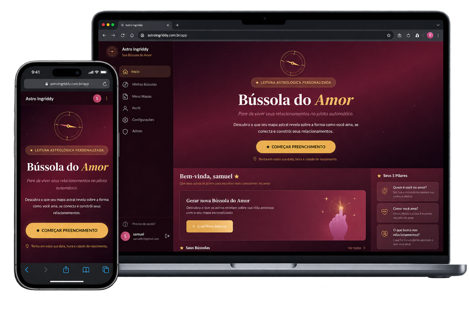 Bússola do Amor produto